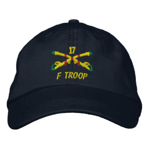 Brodée Troupe F, 17e Casquette brodé de cavalerie