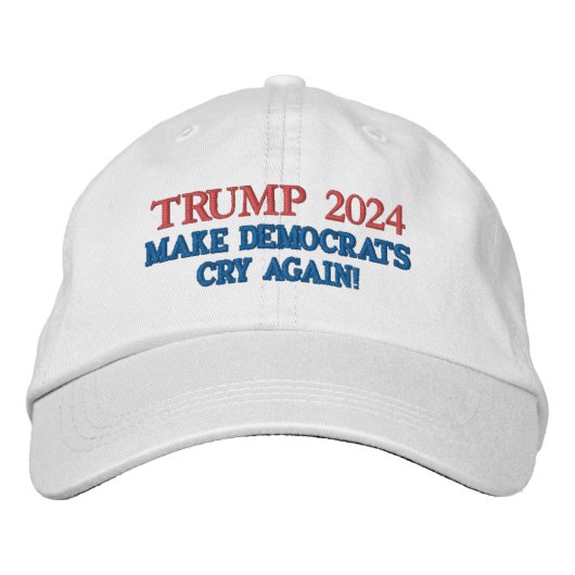 Brodée TRUMP 2024 EXCLUSIVE Rendre Casquette aux démocrat (Devant)
