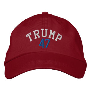 Brodée TRUMP 47 Casquette Flex-it (rouge)