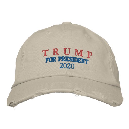 BRODÉE TRUMP POUR LE PRÉSIDENT 2020 CASQUETTE CHINOIS DÉT (Devant)