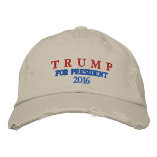 BRODÉE TRUMP POUR LE PRÉSIDENT CASQUETTE DES HOMMES 2016