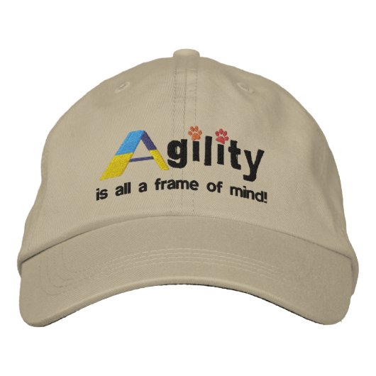 Brodée Un cadre de Casquette brodé d'esprit (Devant)