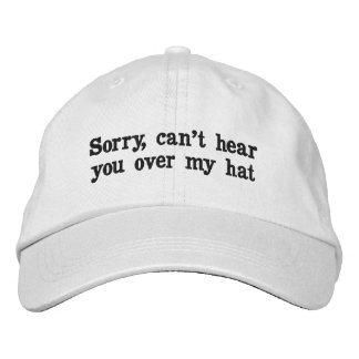 Brodée Un casquette avec un sens de l'humour.