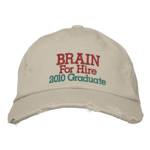 Brodée VENTE ! Casquette diplômé - Cerveau à l'embauche!