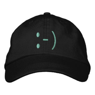 Brodée VISAGE, casquette SOURIANT