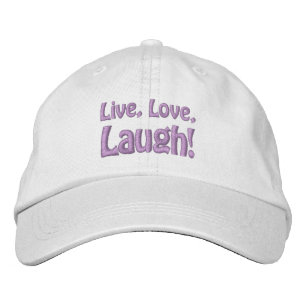Brodée VIVRE, AMOUR, RIRE ! casquette