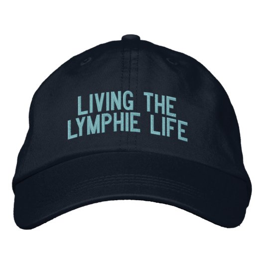 Brodée Vivre le Casquette de base-ball Lymphie Life (Devant)