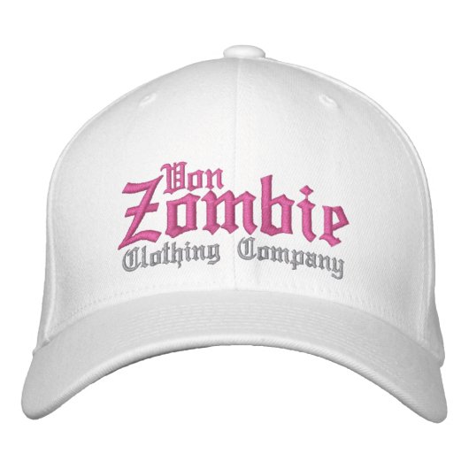 Brodée Von Zombie Casquette crâne 001Q (Devant)