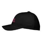 Brodée Votre nom de texte Info Casquette de baseball brod (Gauche)