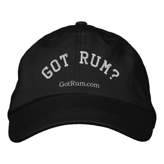 Brodée "Vous avez du rhum ?" Casquette brodé (Devant)