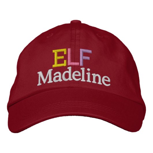 Brodée Vous êtes Père Noël Elf Casquette par SRF (Devant)