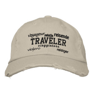 Brodée Voyageur du monde - casquette brodé
