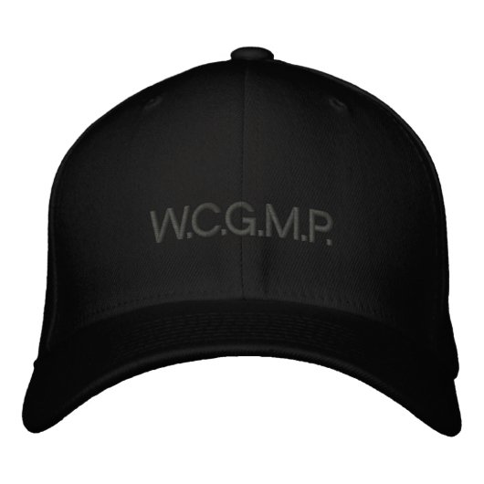 Brodée W.C.G.M.P. casquette brodé - noir (Devant)