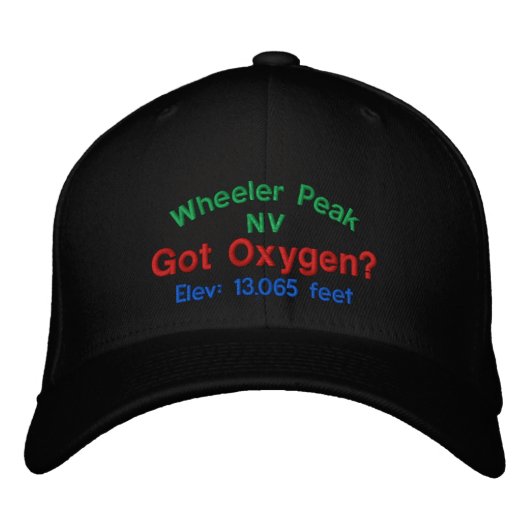 Brodée Wheeler Peak A Obtenu De L'Oxygène ? Casquette bro (Devant)