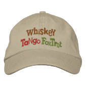 Brodée Whiskey Tango Foxtrot Casquette de broderie ectiqu (Devant)