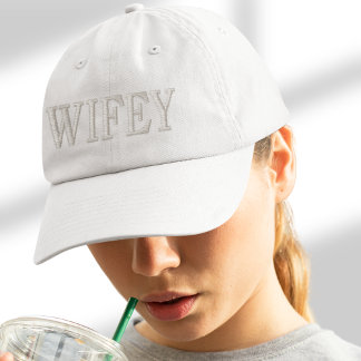 Brodée WIFEY Casquette brodé | Casquette de mariée | CASQ