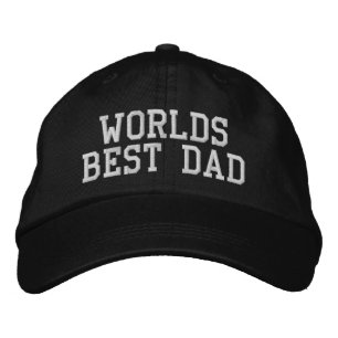 Brodée Worlds Best Dad brodé Casquette de baseball