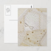 Broderie Crazy Quilt Panel No.6 Carte Postale (Devant / Derrière)