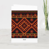 Broderie croisée ukrainienne de point de carte de (Dos)