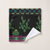 Broderie de fleur de point de croix broderie de po (Gant de toilette)