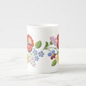 Broderie de Kalocsa - tasse hongroise d'art (Devant)