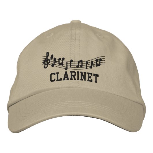 Broderie de musique Casquette Clarinet (Devant)