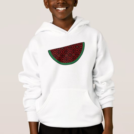Broderie de pastèque de Palestine tatreez rouge (Devant)