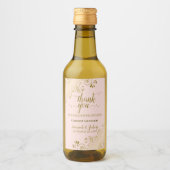 Broderie dorée sur des étiquettes de remerciement (Devant)