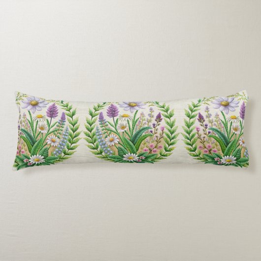 Broderie du jardin de printemps Coussin Design Cha (Devant)