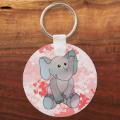 Broderie Éléphant Porte-clés (Recto)