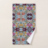 Broderie florale Motif avec de belles fleurs (Serviette à main)