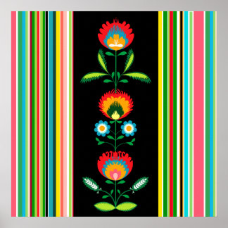 Broderie Florale polonaise, Poster