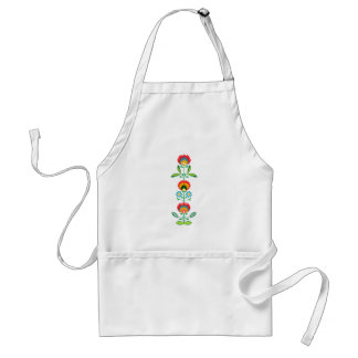 Broderie florale polonaise, tablier