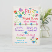 Broderie Mexicaine Fiesta Bridal Shower Invitation (Debout devant)