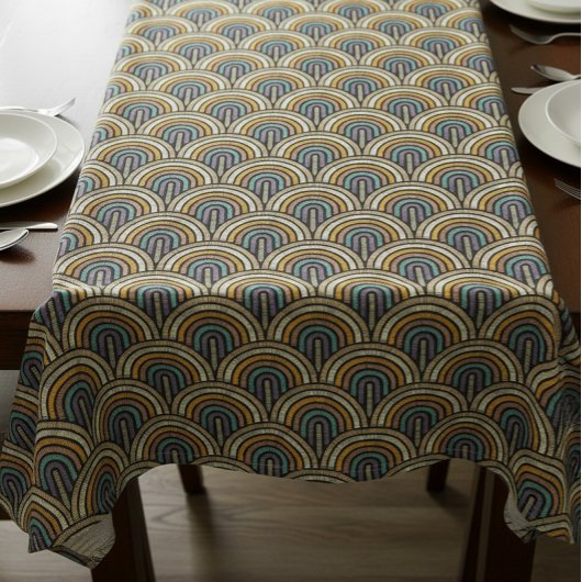 Broderie rétro Arc Motif nappe