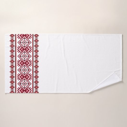 Broderie ukrainienne personnalisable (Serviette de bain)