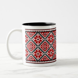 Broderie ukrainienne (vyshyvanka) mug noir