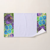 Broderie violette-bleu hongrois (Serviette à main)