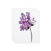 Brodiaea Flower Kaart (Voorkant / Achterkant in situ)