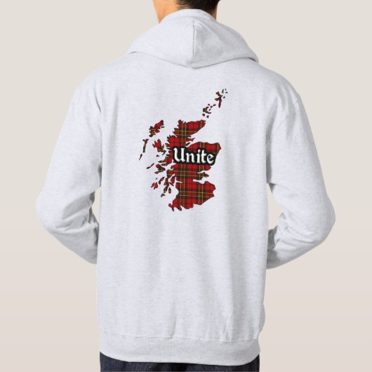 Brodie Clan Badge et Tartan Sweat - shirt à capuch (Dos)