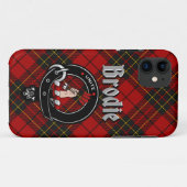 Brodie Clan Badge & Tartan Phone Case (Achterkant (horizontaal))