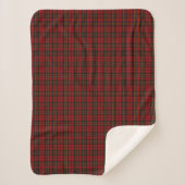 Brodie Clan Plaid Sherpa Fleece Blanche (Devant)