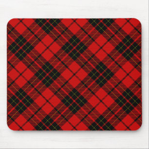 Brodie clan tartan red black plaid muismat