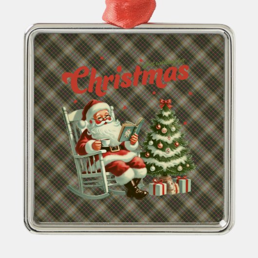 Brodie Hunting Weathered Original Scottish Tartan Metalen Ornament (Voorkant)