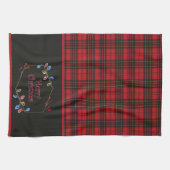 Brodie Red Originele Tartan Kerstmis Theedoek (Horizontaal)