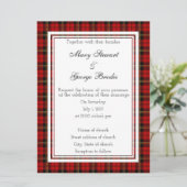 Brodie Red Scottish Faire-part de mariage (Debout devant)