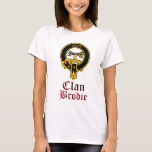Brodie Scottish Crest Tartan Clan Name Clothes T-shirt