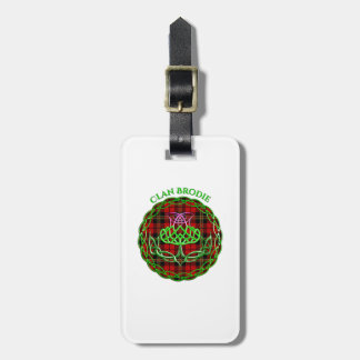 Brodie Scottish Tartan Celtic Thistle Bagagelabel