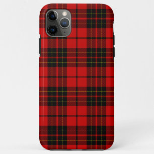 Brodie tartan red black plaid iPhone 11 pro max hoesje