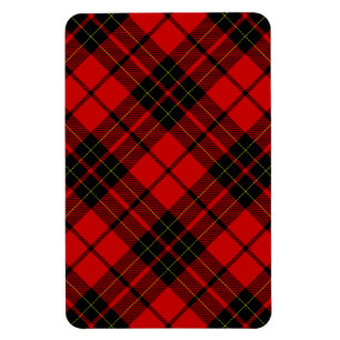 Brodie tartan red black plaid magneet